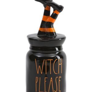 Rae Dunn Witch Please Figural Canister new in box